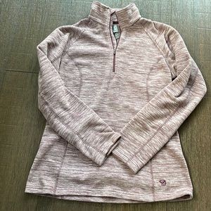 Mountain Hardwear Womens Pink 1/4 Zip Fleece Pullover OL6999 - Sz Small